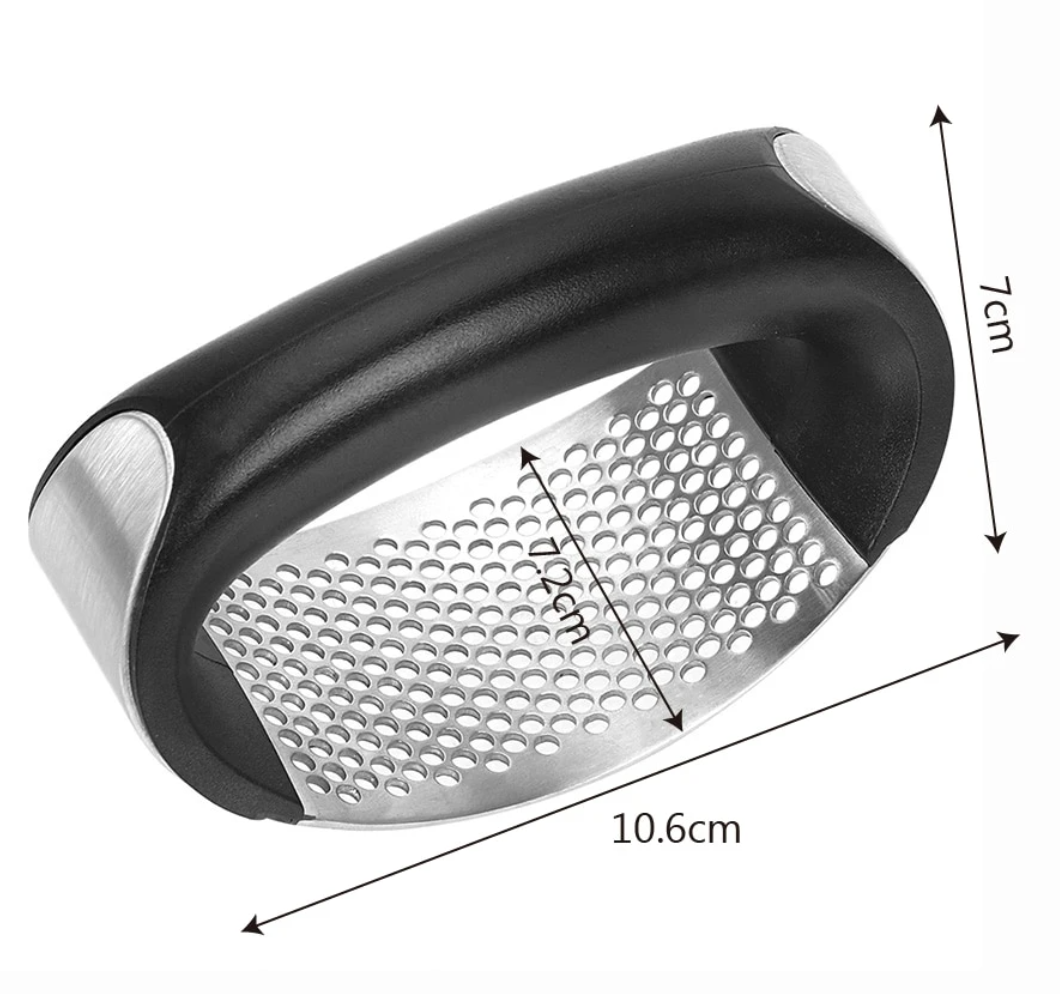 Stainless Steel Garlic Press Rocker Easy Garlic Crusher and Mincer Tool