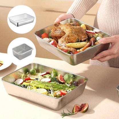 Stainless Steel Meal Prep Containers with Lids Stackable BPA-Free Kitchen Storage Set