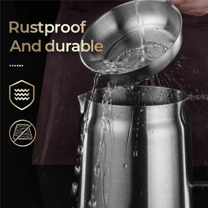 Stainless Steel Oil Filter Pot Cooking Storage Container