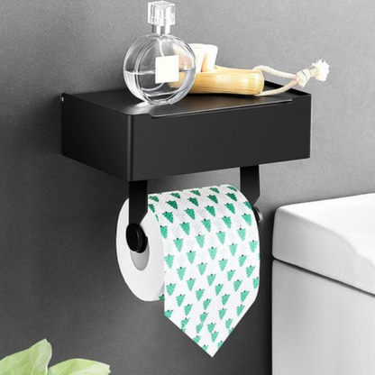 Stainless Steel Toilet Paper Holder Shelf Bathroom Storage Rack