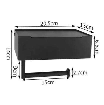 Stainless Steel Toilet Paper Holder Shelf Bathroom Storage Rack