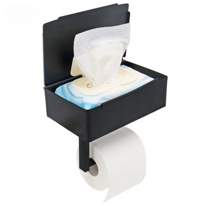 Stainless Steel Toilet Paper Holder Shelf Bathroom Storage Rack