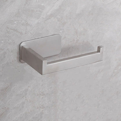 Stainless Steel Toilet Roll Holder Drill Free Bathroom Storage