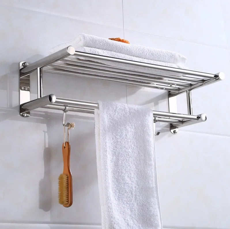 Stainless Steel Towel Rack Modern Bathroom Holder