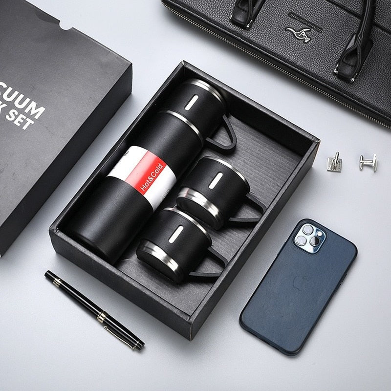 Stainless Steel Vacuum Thermos Flask Portable Insulated Travel Coffee Bottle 500ML