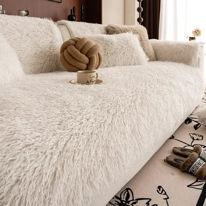 Stretch Sofa Cover Plush Couch Protector Non Slip Slipcover