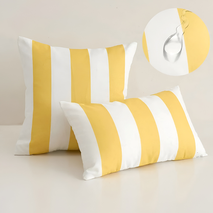 Striped Outdoor Cushion Cover Waterproof Pillowcase for Sofa 45x45 cm