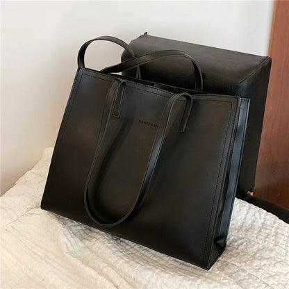 Structured Women's Handbag with Three Compartments