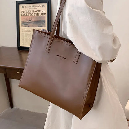 Structured Women's Handbag with Three Compartments