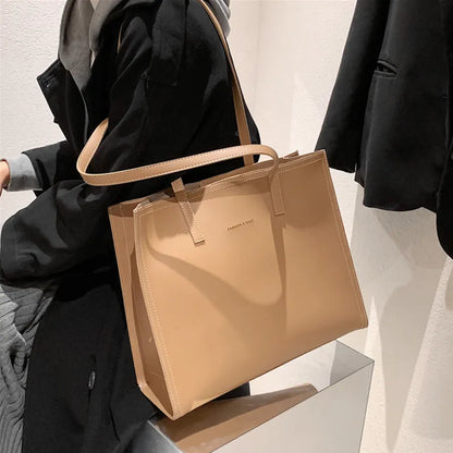 Structured Women's Handbag with Three Compartments
