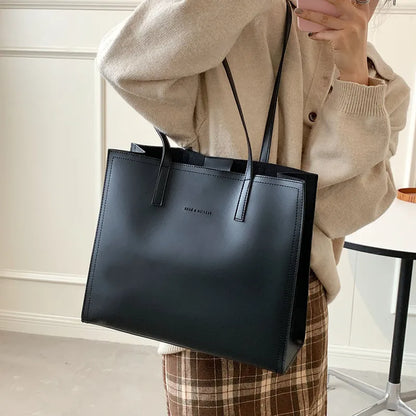 Structured Women's Handbag with Three Compartments