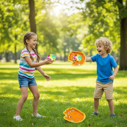 Suction Cup Ball Catch Gloves Interactive Coordination Toy
