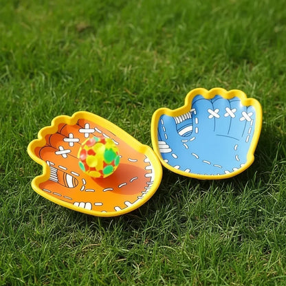 Suction Cup Ball Catch Gloves Interactive Coordination Toy
