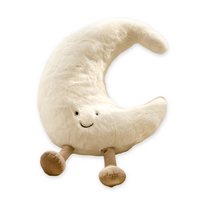 Sun Moon Decorative Pillow Celestial Plush Cushion