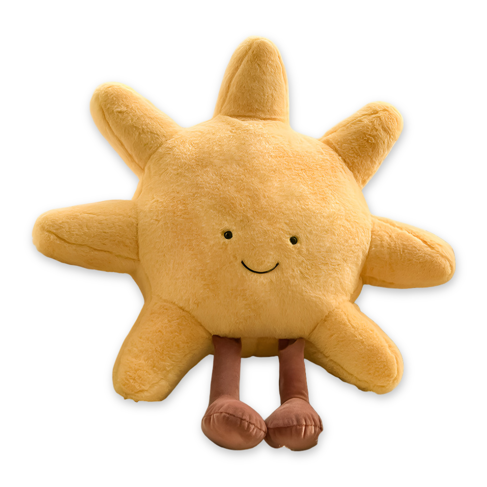 Sun Moon Decorative Pillow Celestial Plush Cushion