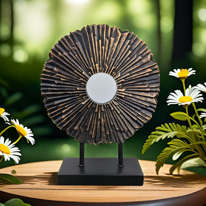 Sunflower Resin Figurine Decorative Floral Sculpture Home Accent Ornament