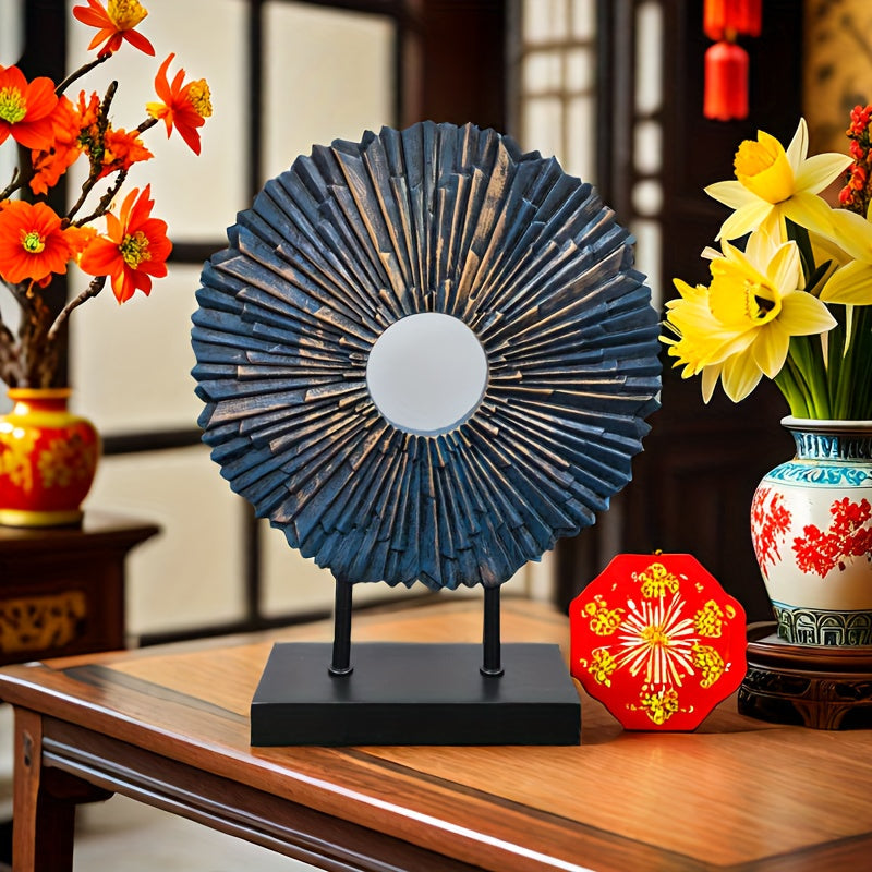 Sunflower Resin Figurine Decorative Floral Sculpture Home Accent Ornament