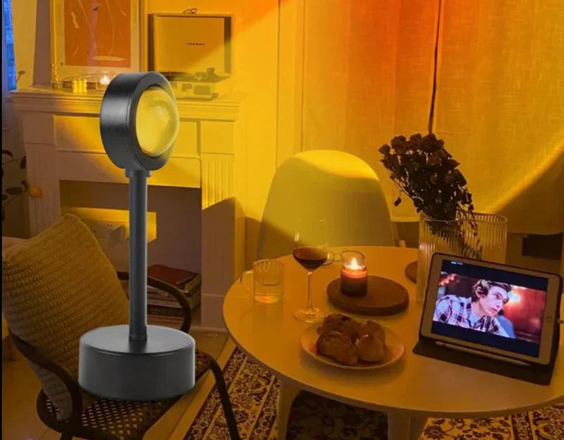 Sunset Mood Lamp with 4 Light Modes – Adjustable Ambient LED Nightlight