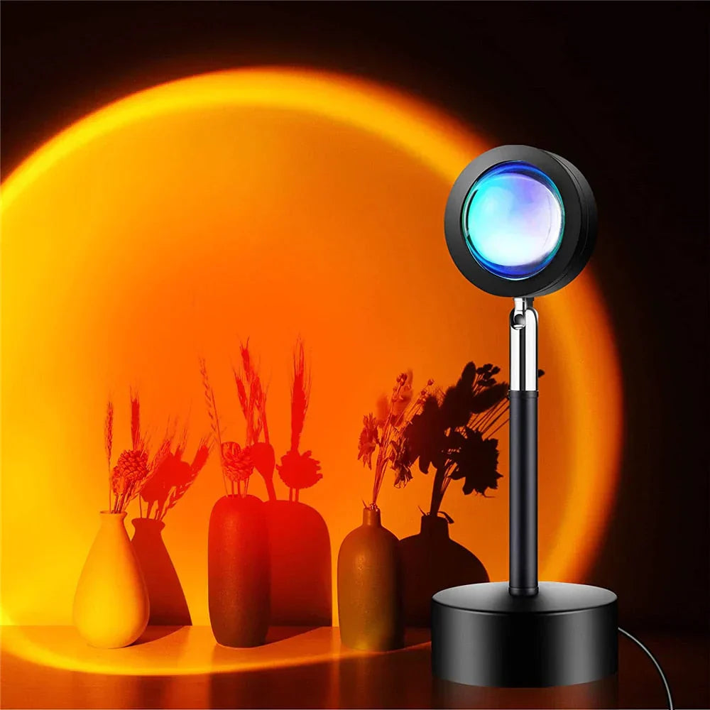 Sunset Mood Lamp with 4 Light Modes – Adjustable Ambient LED Nightlight