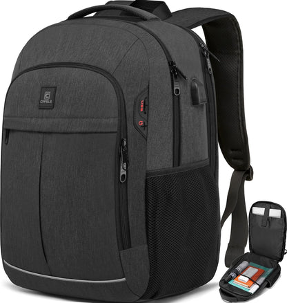 TSA Laptop Backpack 17 Inch USB Travel School Bag