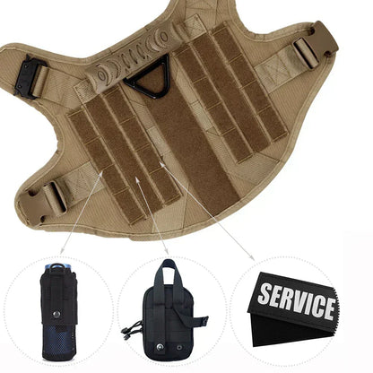 Tactical Dog Harness Adjustable Military Training Vest