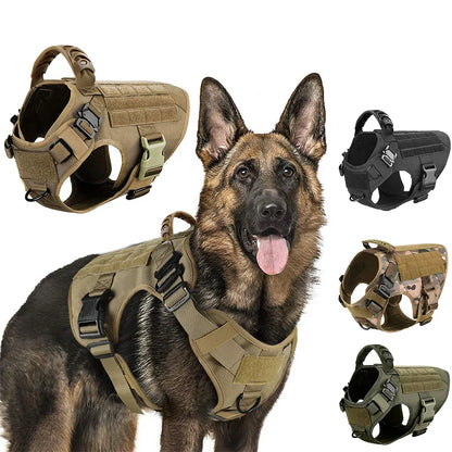Tactical Dog Harness Adjustable Military Training Vest