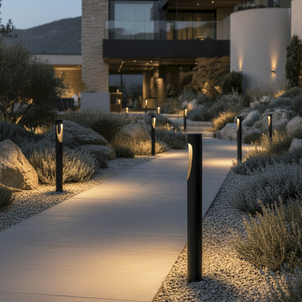 Tall Weather-Resistant LED Outdoor Floor Lamp