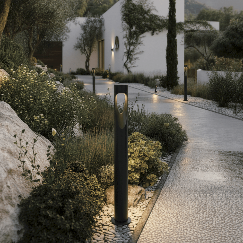 Tall Weather-Resistant LED Outdoor Floor Lamp
