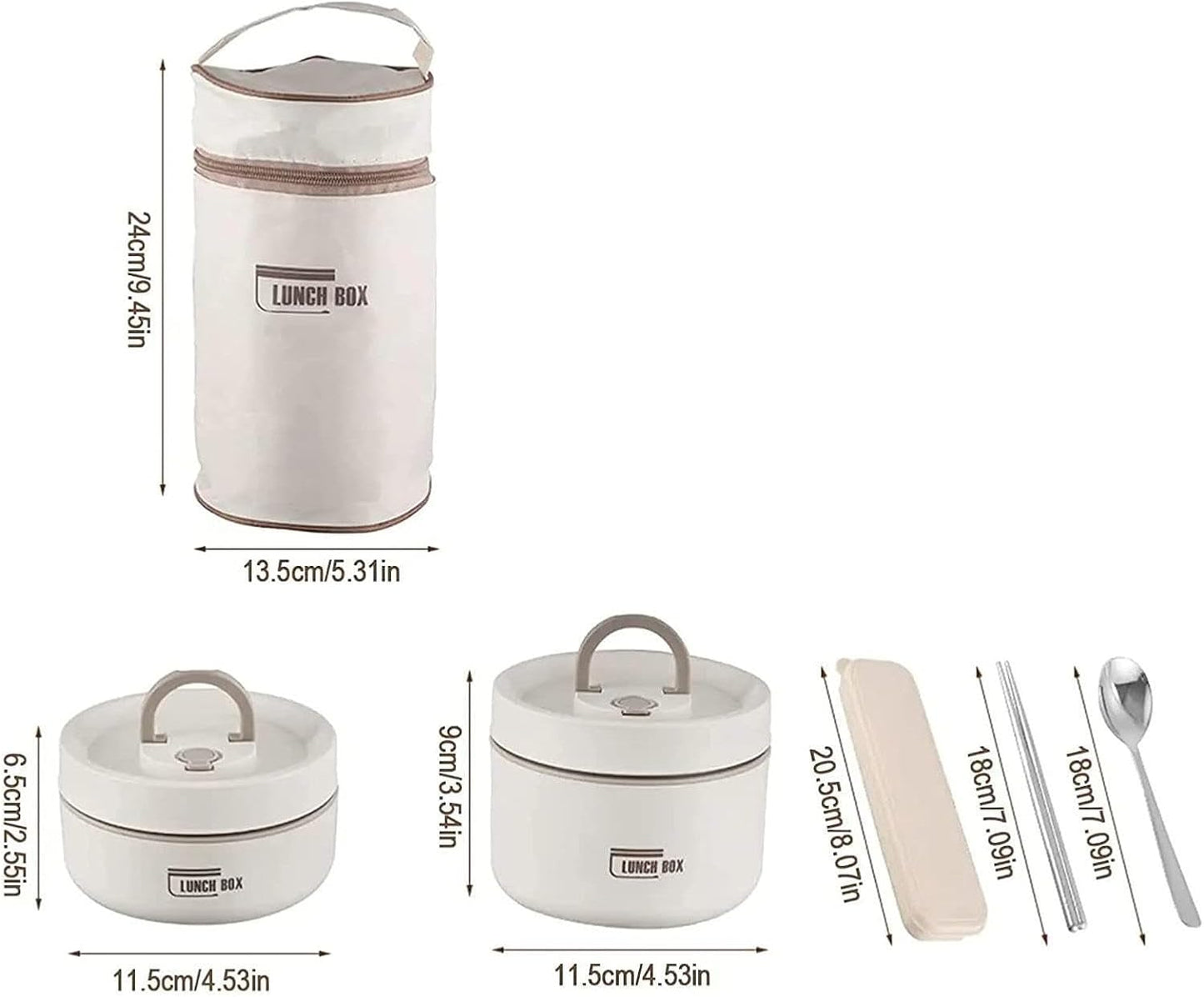 Thermal Insulated Lunch Box Portable Food Storage Container
