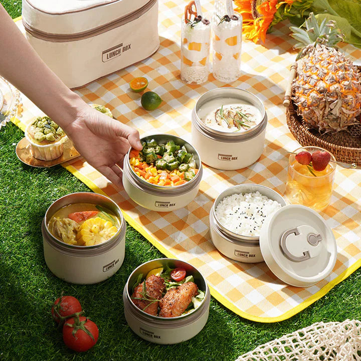 Thermal Insulated Lunch Box Portable Food Storage Container