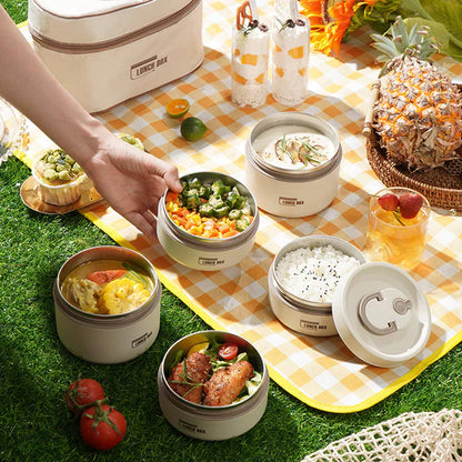 Thermal Insulated Lunch Box Portable Food Storage Container