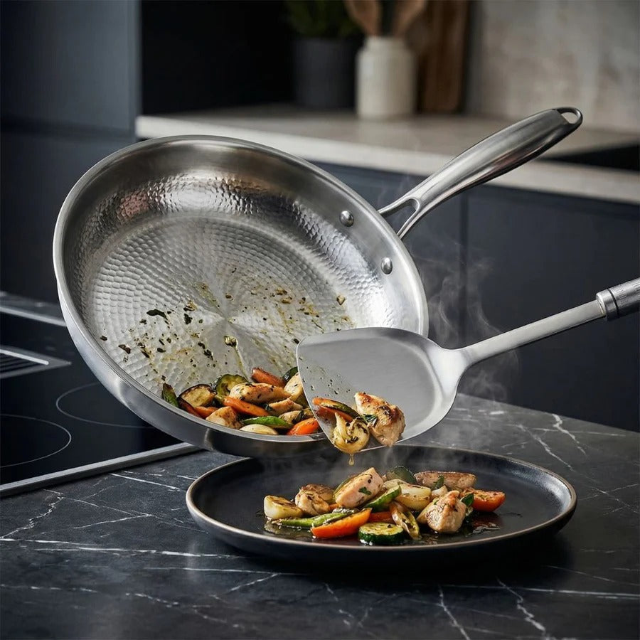 Titanium Cookware Set Kitchen Utensils Cutting Board Bundle