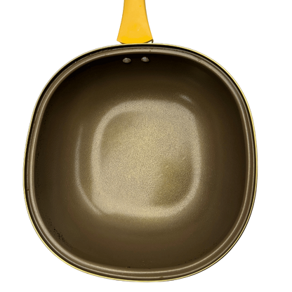 Titanium Non Stick Frying Pan With Steamer Basket Glass Lid 30cm