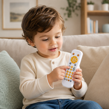 Toddler Interactive Remote Control Learning Toy with Lights and Music