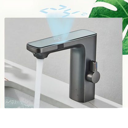 Touchless Sensor Faucet Digital Temperature Bathroom Mixer Tap