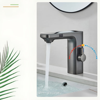Touchless Sensor Faucet Digital Temperature Bathroom Mixer Tap