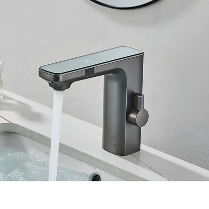 Touchless Sensor Faucet Digital Temperature Bathroom Mixer Tap