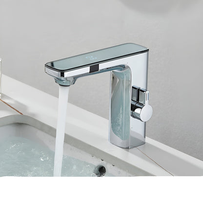 Touchless Sensor Faucet Digital Temperature Bathroom Mixer Tap