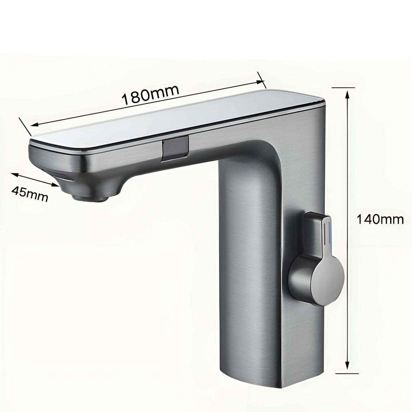 Touchless Sensor Faucet Digital Temperature Bathroom Mixer Tap
