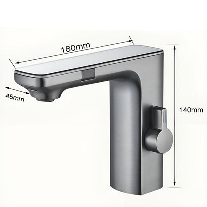 Touchless Sensor Faucet Digital Temperature Bathroom Mixer Tap