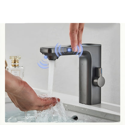 Touchless Sensor Faucet Digital Temperature Bathroom Mixer Tap