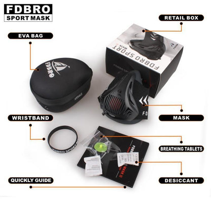 Training Mask Adjustable Resistance Fitness Breathing Mask Workout