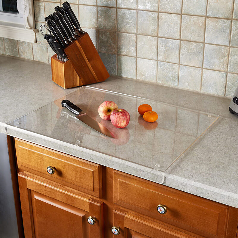 Transparent Acrylic Cutting Board Non Slip Kitchen Chopping Board