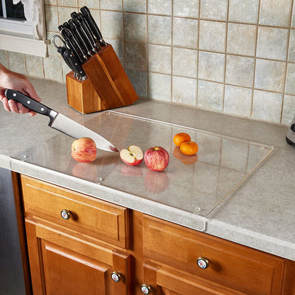 Transparent Acrylic Cutting Board Non Slip Kitchen Chopping Board