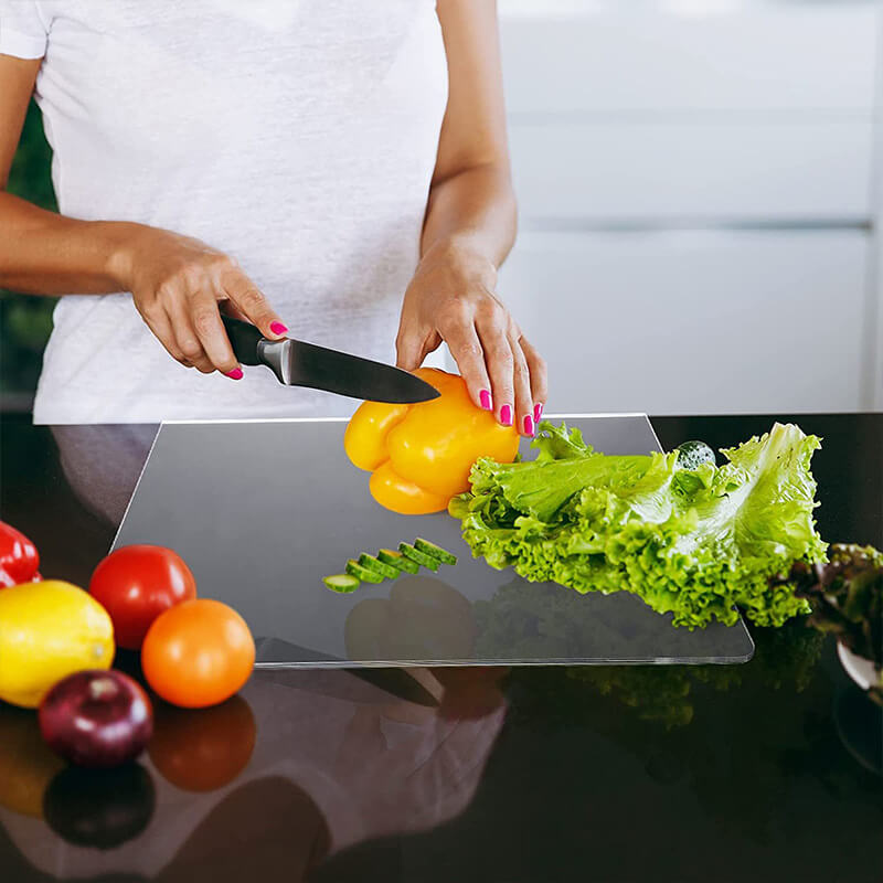 Transparent Acrylic Cutting Board Non Slip Kitchen Chopping Board