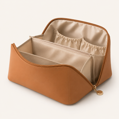 Travel Cosmetic Bag with Multiple Storage Pockets