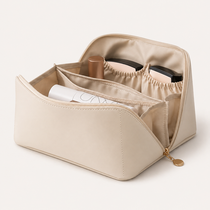 Travel Cosmetic Bag with Multiple Storage Pockets