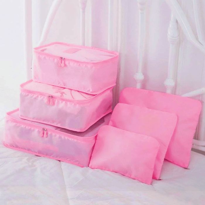 Travel Packing Organizer Cubes Luggage Storage Bag Set