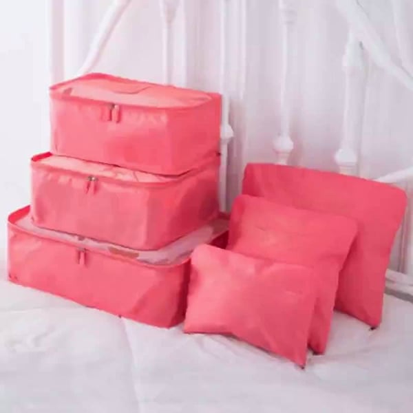 Travel Packing Organizer Cubes Luggage Storage Bag Set