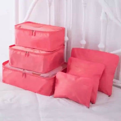 Travel Packing Organizer Cubes Luggage Storage Bag Set